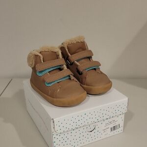 TEN LITTLE Kids Tan and Blue Shoes